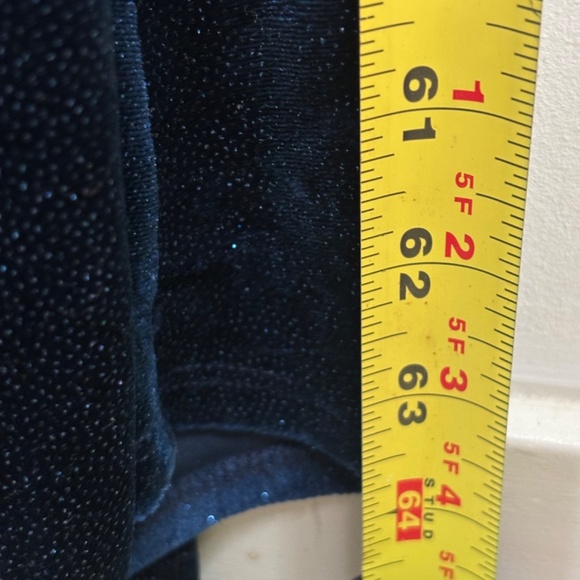 Y2K Windsor Velvet Wrap Dress L Maxi Corset Slit Sparkle Whimsigoth Hoco Prom - Picture 9 of 12